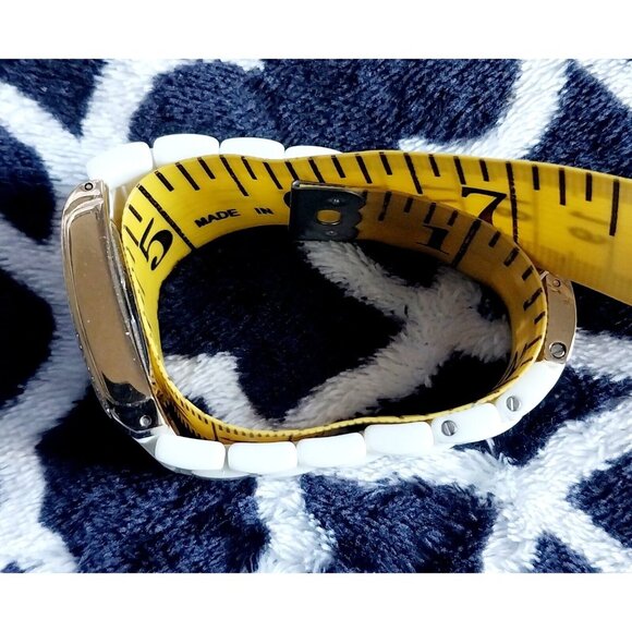 Anne Klein Women's Gold Tone White Gem Watch - Picture 4 of 4